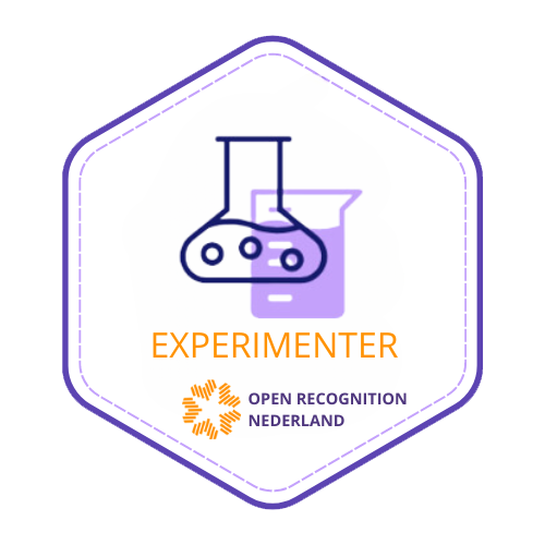 Badge Graphic for Experimenter - Onderzoeker