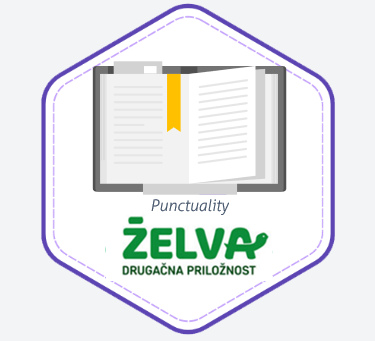 Badge Graphic for Punctuality (Regular Arrival) - Točnost